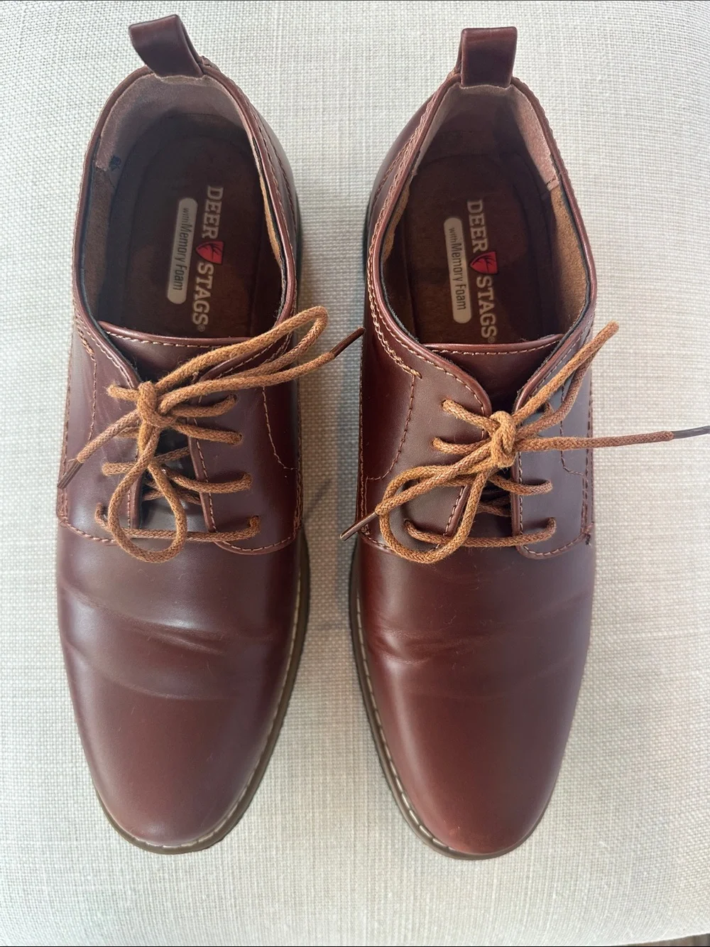 Deer Stags Zander Brown Dress Shoes Boys 6.5 M